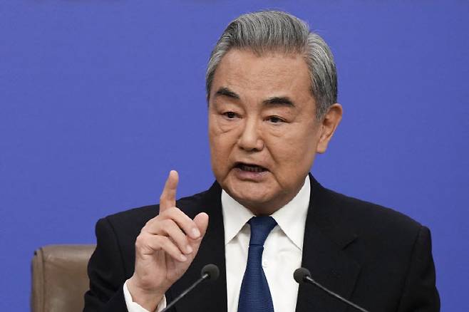 왕이 중국 외교부장. (사진=AFP)