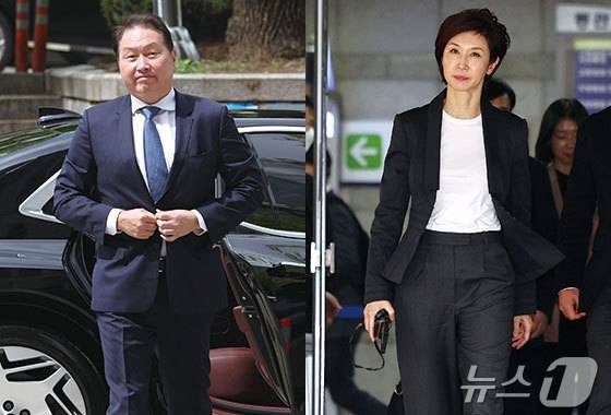 최태원 SK그룹 회장과 노소영 아트센터 나비 관장.