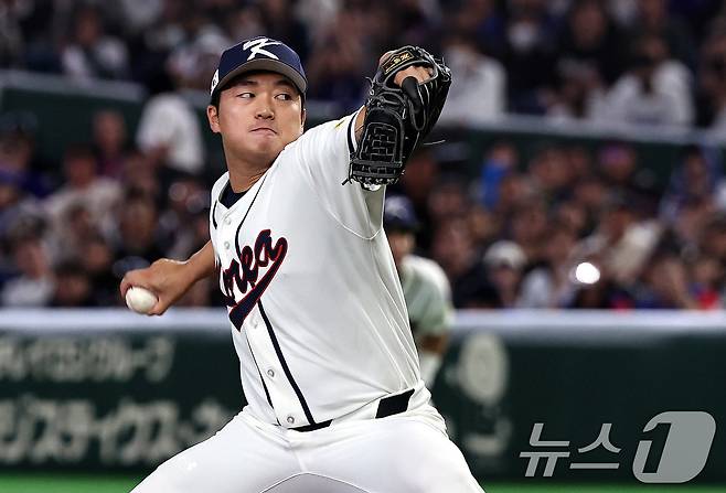 2026 WBC에서 역투하는 고우석. 2026.3.8 ⓒ 뉴스1 구윤성 기자