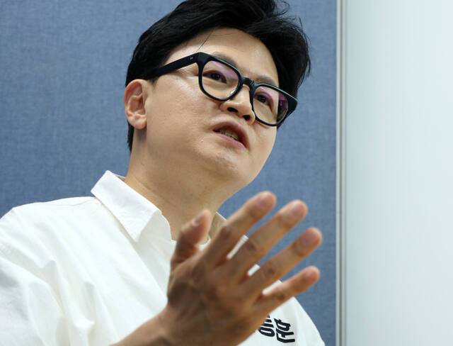 한동훈 부산 북갑 무소속 후보. 연합뉴스