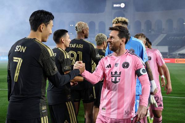 2026시즌 MLS 개막전에서 손흥민과 메시가 맞붙었다. 사진= Getty Images/AFP= 연합뉴스 제공