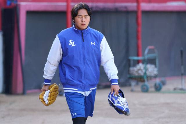 삼성 라이온즈 투수 이승현은 14일 잠실 LG전에 선발 등판할 예정이었으나 부상으로 등판이 불발됐다./삼성 라이온즈