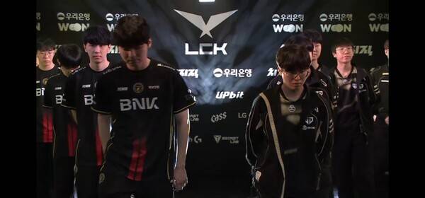 14일 서울 종로구 롤파크 LCK아레나에서 열린 2026 LCK 정규시즌 1라운드 1경기 1세트에서 젠지가 BNK 피어엑스를 꺾고 먼저 웃었다. (GEN & BNK=1:0). /사진=네이버 치지직 라이브영상 캡처