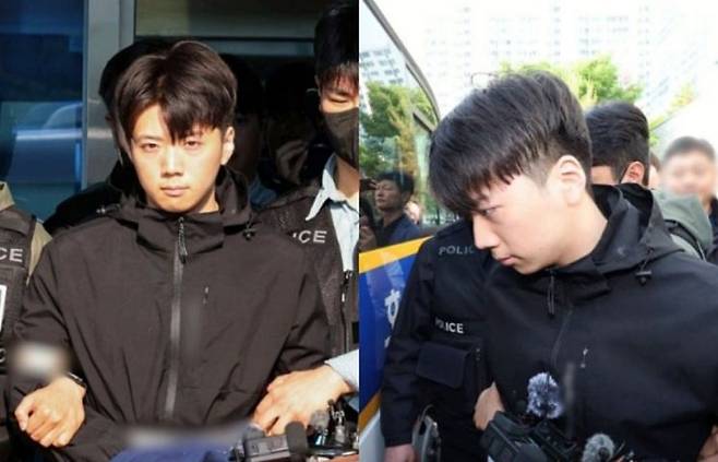 살인·살인미수 혐의를 받는 장윤기씨(23)가 14일 오전 광주 서부경찰서에서 검찰로 송치되고 있다. 연합뉴스