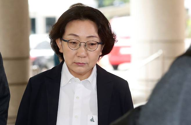 지난 2023년 6월 서울 마포구 서울서부지법에서 열린 '이태원 참사 허위 보고' 공판에 최재원 전 용산보건소장이 출석하고 있다./뉴스1