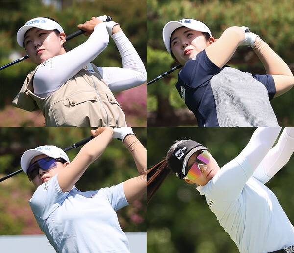 2026년 한국여자프로골프(KLPGA) 투어 제18회 두산 매치플레이에 출전한 최정원, 양효진, 고지원, 임희정 프로. 사진제공=KLPGA (사진을 무단으로 사용하지 마십시오.)