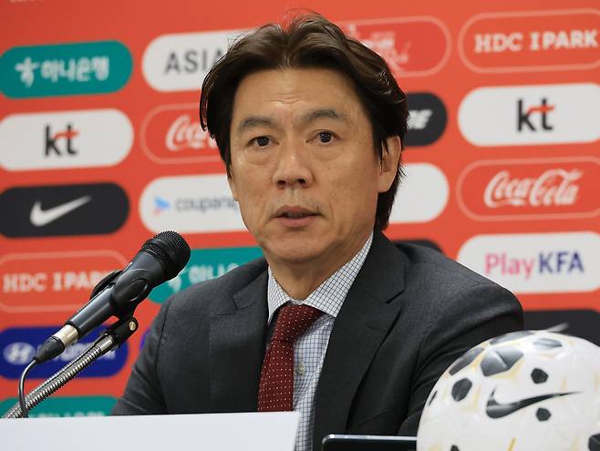 홍명보 한국 축구대표팀 감독.   연합뉴스
