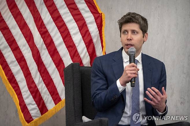 샘 올트먼 오픈AI 최고경영자(CEO) [AP=연합뉴스 자료사진. 재판매 및 DB 금지]