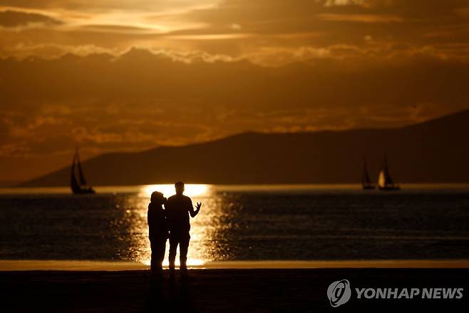 유타의 그레이트 솔트 호 [AFP=연합뉴스. 재판매 및 DB 금지]