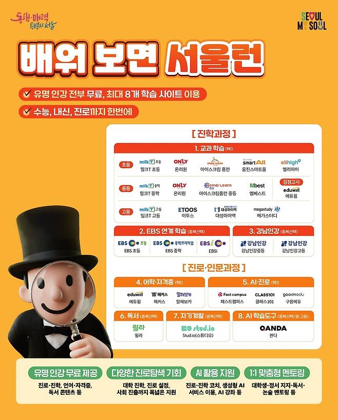 '서울런' 포스터 [서울시 제공. 재판매 및 DB 금지]
