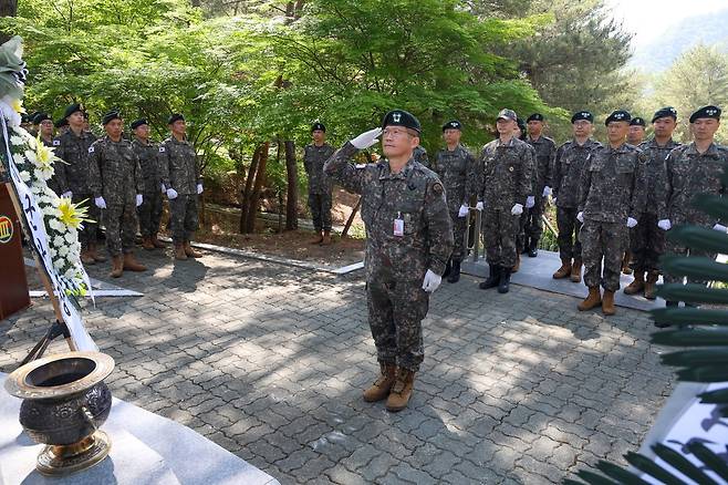 육군 3군단, 매봉·한석산 전투 승전 75주년 기념행사 [육군 3군단 제공. 재판매 및 DB 금지]