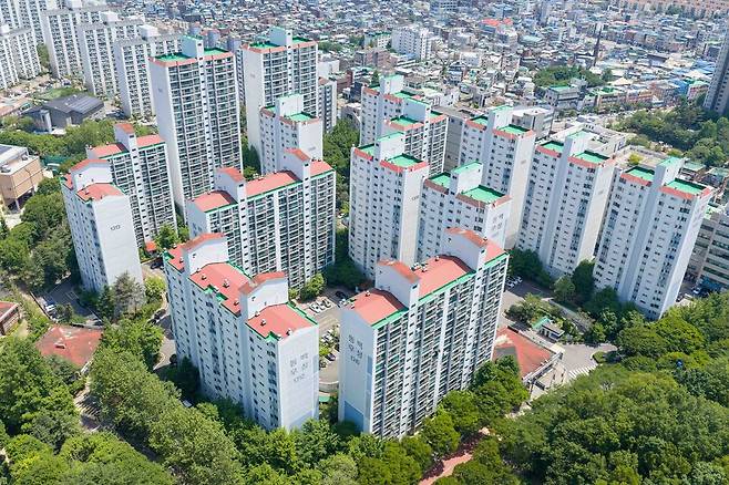 군포시 산본 13구역 전경