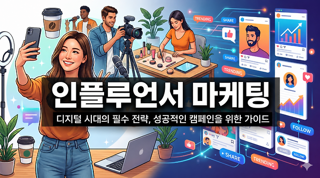 인플루언서 마케팅이 다시 정의되고 있다. 이제 브랜드들은 단순 노출을 넘어 실제 영향력을 어떻게 검증할 것인지, 콘텐츠 반응을 구매 전환으로 어떻게 연결할 것인지, 한 번의 성과를 다음 캠페인에서도 반복할 수 있는지 묻고 있다. (이미지=AI로 생성)