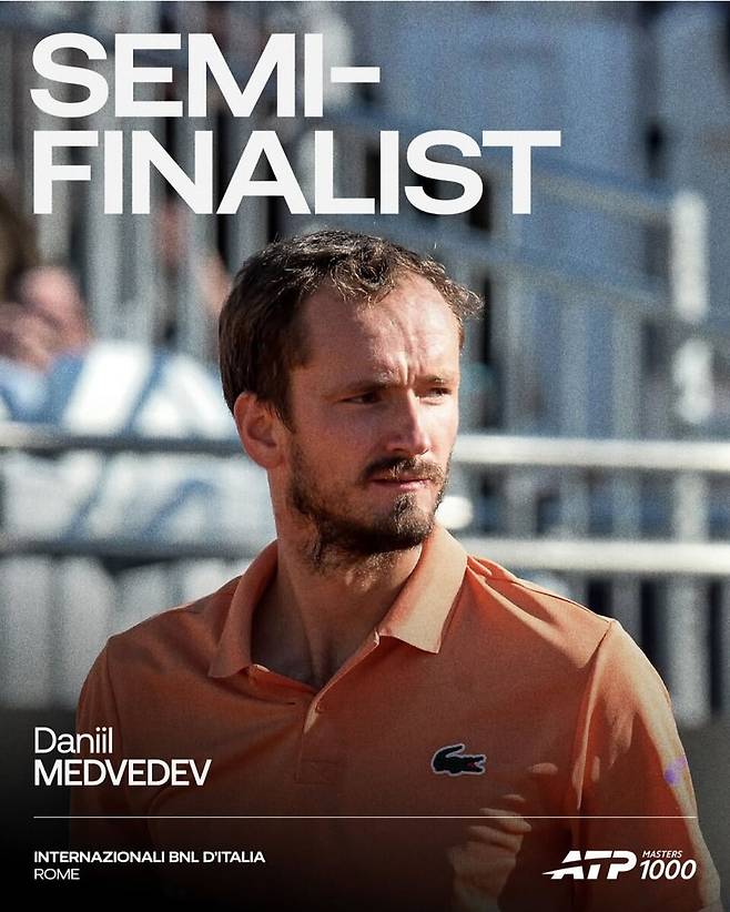 시너에 6연패를 당한 메드베데프. ATP 투어