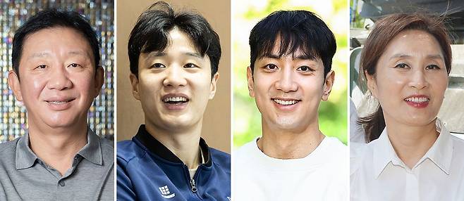허재, 허웅, 허훈, 이미수(왼쪽부터)