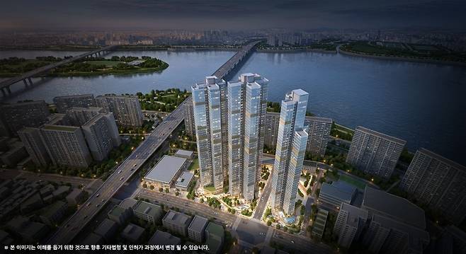 서울 용산구 이촌1구역 정비사업 조감도. [사진 서울시]