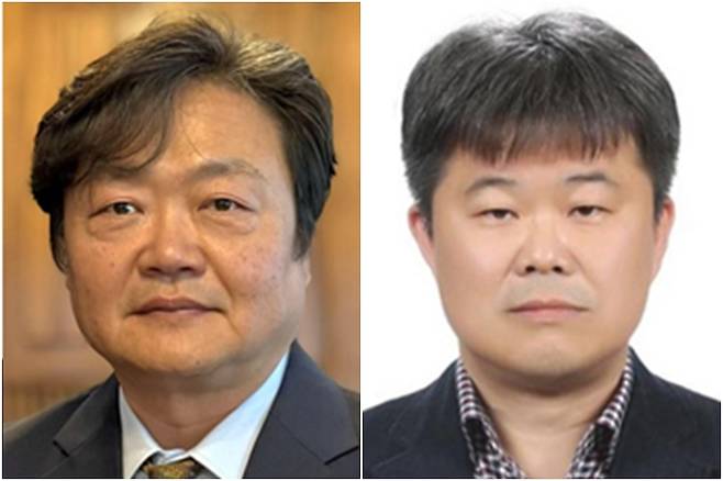 국민생명안전위 부위원장 백종우(왼쪽)·국가도서관위원장 김기영 [청와대 제공. 재판매 및 DB 금지]