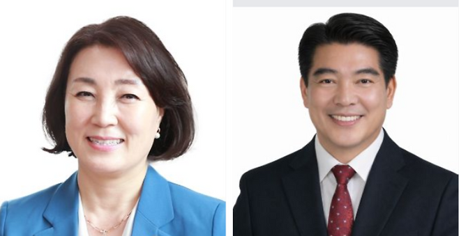 ▲ 나선거구 더불어 민주당 김선임·국민의힘 이상호 후보/ /사진제공=선관위