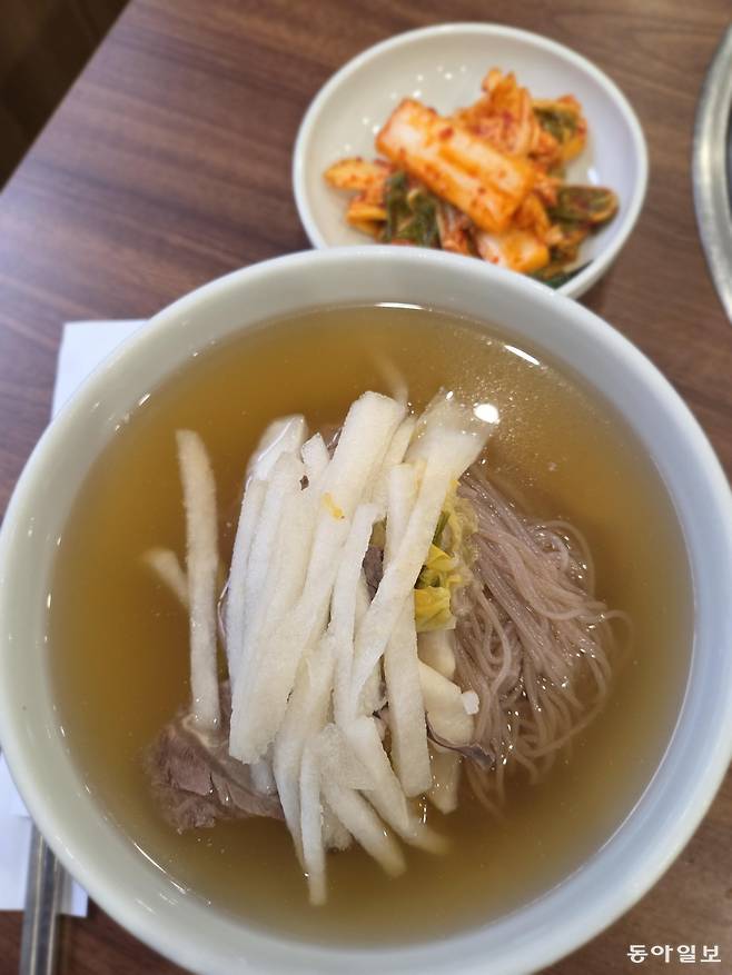 서울 ‘우래옥’ 평양냉면. 이설 기자 snow@donga.com