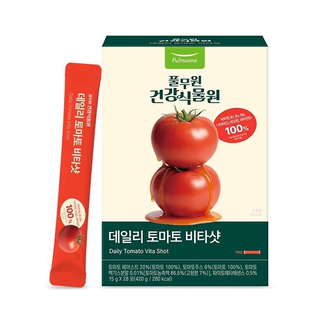 풀무원건강식물원 ‘데일리 토마토 비타샷’. [풀무원건강생활 제공]