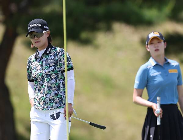 2026년 한국여자프로골프(KLPGA) 투어 제18회 두산 매치플레이 결승전에서 최은우 프로를 제치고 우승한 방신실 프로가 경기하는 모습이다. 사진제공=KLPGA (사진을 무단으로 사용하지 마십시오.)