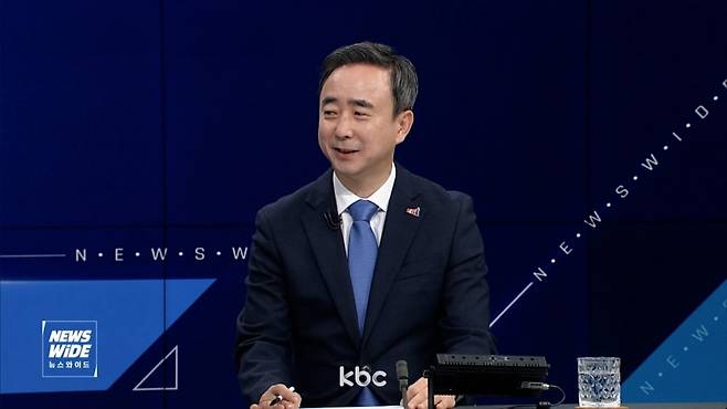 ▲ 15일 KBC '뉴스와이드'에 출연한 임문영 더불어민주당 광주 광산을 국회의원 보궐선거 후보&nbsp;