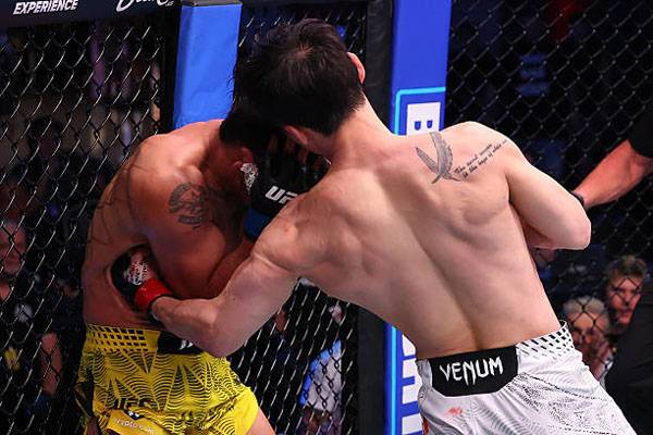 최두호는 다니엘 산토스를 제압했다. 사진 제공= UFC