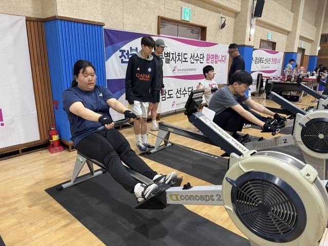 조정 연습을 하고 있는 정서윤 학생. 대구시교육청 제공