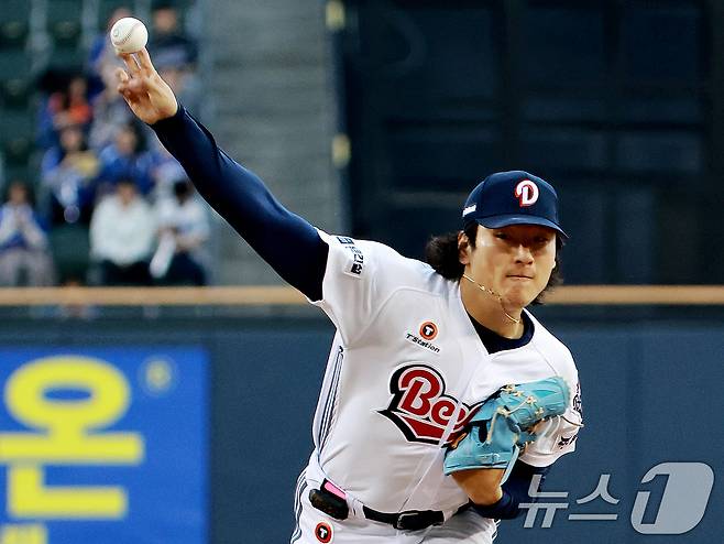 두산 베어스 투수 곽빈. 2026.4.28 ⓒ 뉴스1 이호윤 기자