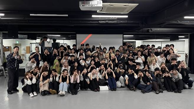 아이키특강 후 단체 기념촬영. 백석예대 제공