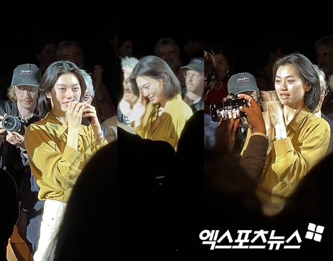 '도라' 상영 후 기립박수를 받은 배우 김도연
