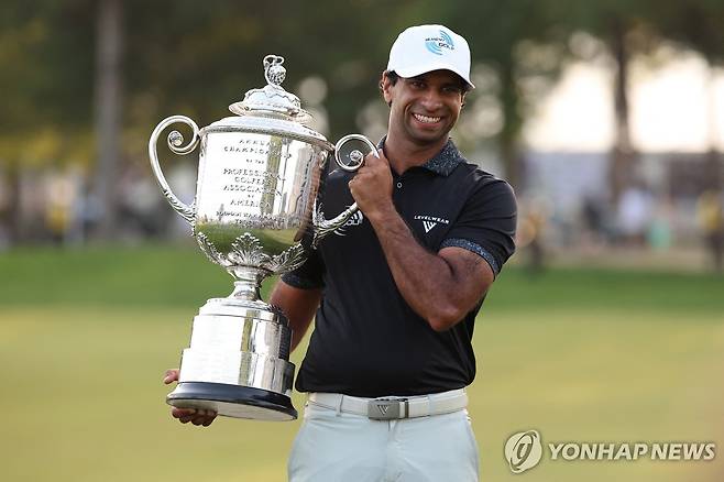 PGA 챔피언십 우승자 에런 라이 [로이터=연합뉴스]