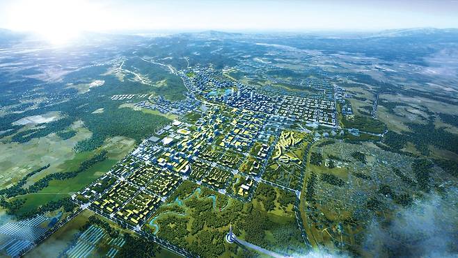 미국이 희토류 허브를 구축하는 뉴클라크시티 상상도. (사진=aecom)