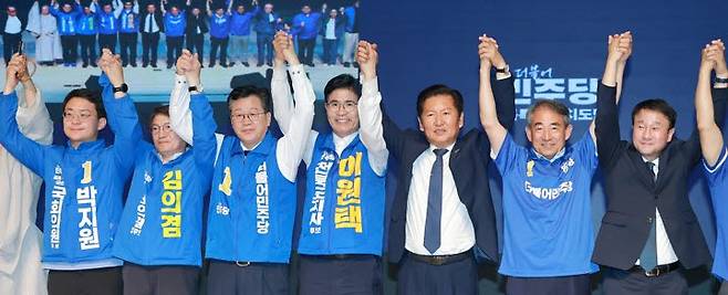 전북 지원 사격 나선 민주당 정청래 총괄상임선대위원장(사진 = 연합뉴스)