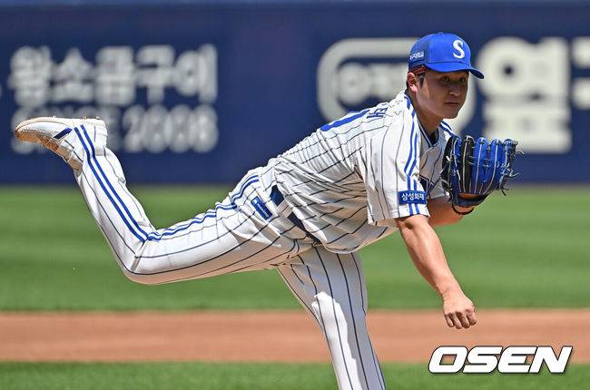 [OSEN=대구, 이석우 기자] 17일 대구삼성라이온즈파크에서 2026 신한 SOL KBO 리그 삼성 라이온즈와 KIA 타이거즈의 경기가 열렸다. 홈팀 삼성은 최원태가, 방문팀 KIA는 김태형이 선발 출전했다. 삼성 라이온즈 선발 투수 최원태가 역투하고 있다. 2026.05.17 / foto0307@osen.co.kr
