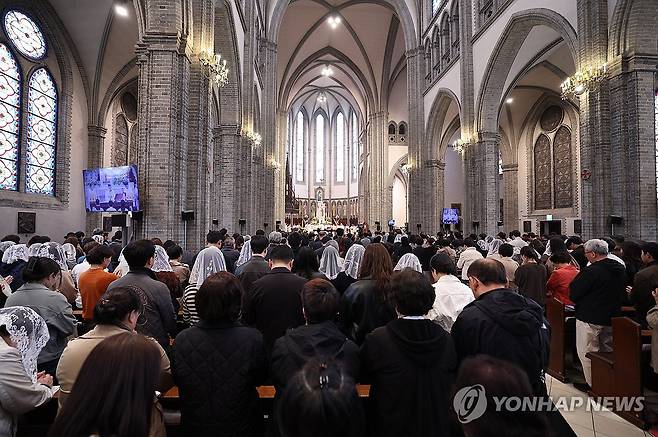 명동대성당 미사 [연합뉴스 자료사진]