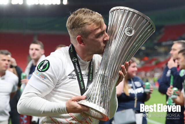 2022-23시즌 UEFA 컨퍼런스리그 우승 당시 보웬