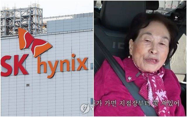 SK하이닉스(좌) 배우 전원주(우). 사진=연합뉴스, 전원주 유튜브 채널 캡처