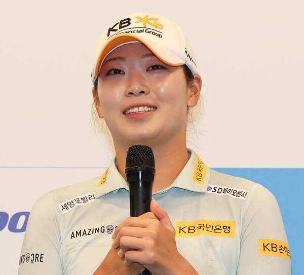 2026년 한국여자프로골프(KLPGA) 투어 제14회 E1채리티 오픈에 출전하는 방신실 프로. 사진제공=KLPGA (사진을 무단으로 사용하지 마십시오.)