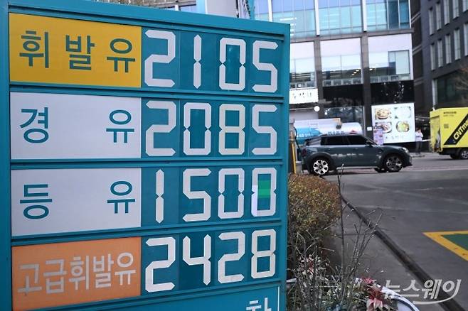 [DB 주유소, 경유, 휘발유, 고윳가, 고물가 사진=강민석 기자 kms@newsway.co.kr