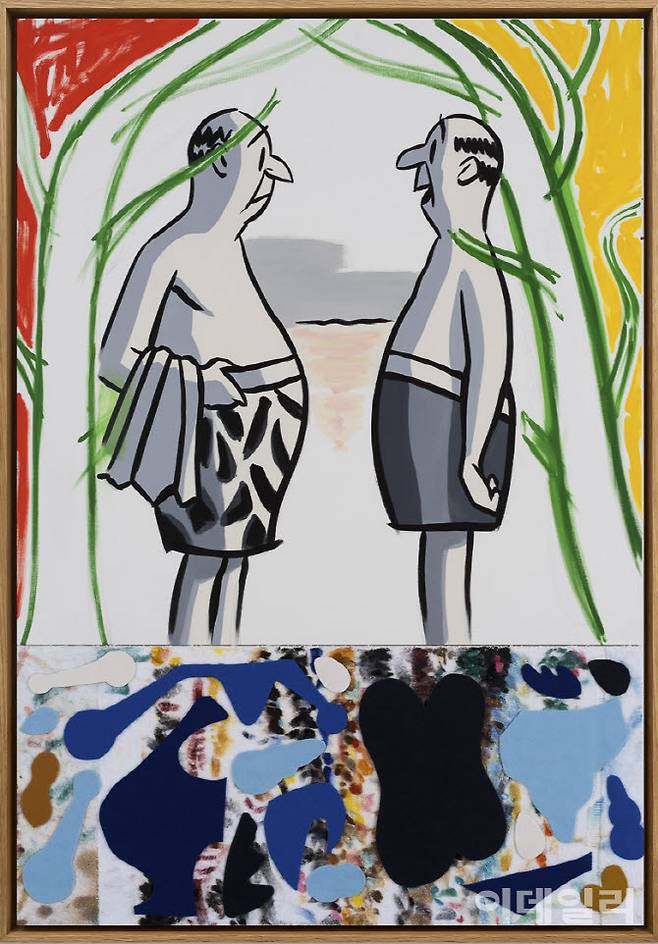 ‘아트부산 2026’에 출품하는 데이비드 살레의 ‘생명의 나무: 목욕’(Tree of Life: Bathing 2022, 198.1×137.2㎝). 글래드스톤갤러리 부스에 걸린다(사진=글래드스톤).