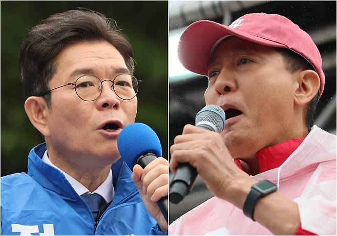 정원오 더불어민주당 서울시장 후보(왼쪽)와 오세훈 국민의힘 서울시장 후보./뉴스1