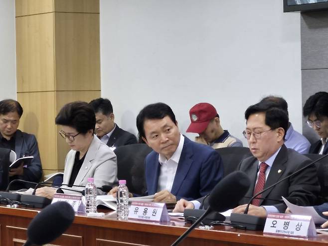 성일종 국회 국방위원장과 국회 외교통일위원회 소속 윤상현 국민의힘 의원, 국방위원회 소속 강선영 국민의힘 의원 등도 현장을 깜짝 방문했다. 사진은 성일종 국회국방위원장과 국방위원회 소속 강선영 국민의힘 의원 등의 모습.  /사진=동행미디어 시대