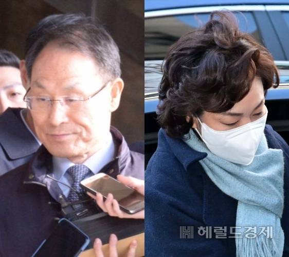 이헌수 전 국정원 기조실장(왼쪽), 김병기 의원 배우자 이씨. [헤럴드경제DB]