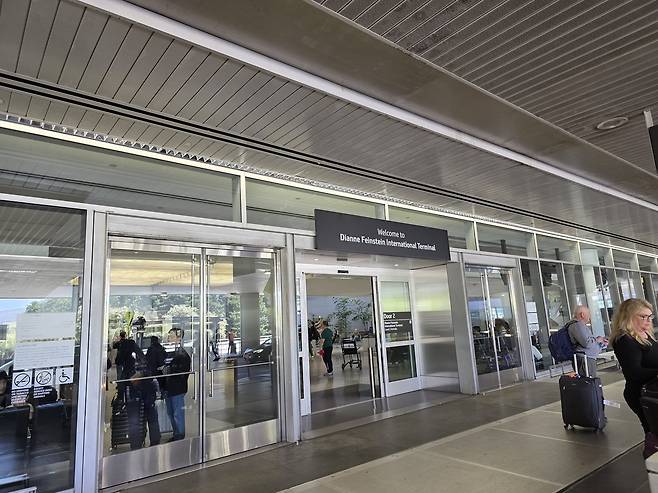샌프란시스코 공항 도착 출국 [촬영 한상용]