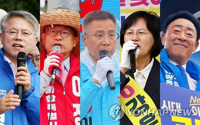 민형배·이정현·이종욱·강은미·김광만 [촬영 정다움·박철홍·조남수]
