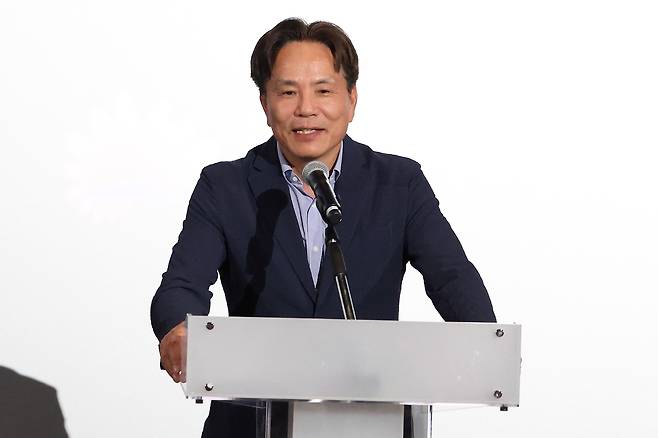 '제8회 아프리카영화제' 개막식서 개회사 하는 김영채 한·아프리카재단 이사장 (부산=연합뉴스) 성도현 기자 = 한·아프리카재단 등이 21일 부산 해운대구 영화의전당에서 개최한 '제8회 아프리카영화제' 개막식에서 김영채 한·아프리카재단 이사장이 개회사를 하고 있다. 2026.5.21 raphael@yna.co.kr