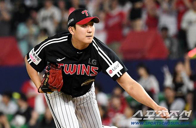 15일 인천SSG랜더스필드에서 열린 SSG와 LG의 경기. LG 손주영이 있다. 인천=박재만 기자 pjm@sportschosun.com/2026.05.15/