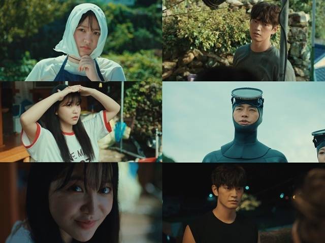 MBN플러스 월화드라마 '아주르스프링'가 그룹 레드벨벳의 멤버 김예림(왼쪽)과 배우 강상준과 함께 시청자와 만나고 있다. /MBN플러스