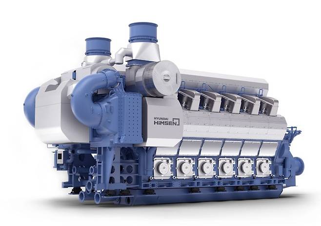 HD현대중공업의 육상 발전용 힘센엔진 HD현대중공업 제공